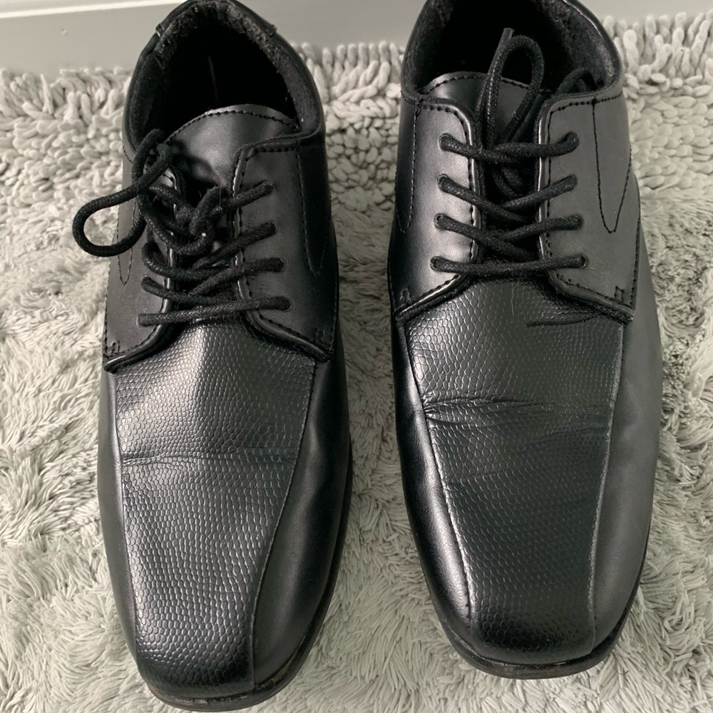 Boys black dress shoes